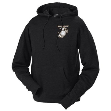 Black Ink Men's USMC Seventeen 75 Fleece Hoodie