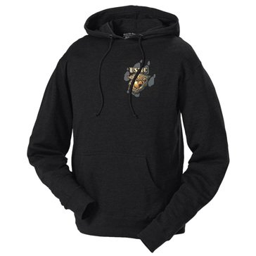 Black Ink Men's USMC Release The Dogs of War Fleece Hoodie