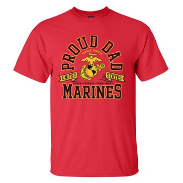 MV Sport Men's USMCs Proud Dad Tee