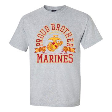 MV Sport Men's USMCs Proud Brother Tee