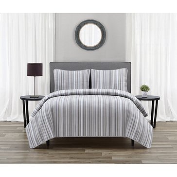 Harbor Home 3-Piece Yarn Dyed Freemont Stripe Quilt
