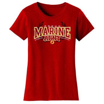 Frontline Military Apparel Women's USMC Proud Aunt Tee