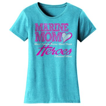 Frontline Military Apparel Women's USMC Mom Meet Their Heroes Tee