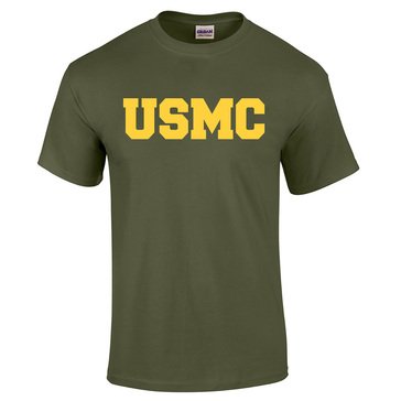 MV SPORT Mens USMC Block CLassic Short Sleeve Tee