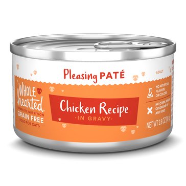 WholeHearted Grain Free Chicken Recipe Pate Adult Wet Cat Food