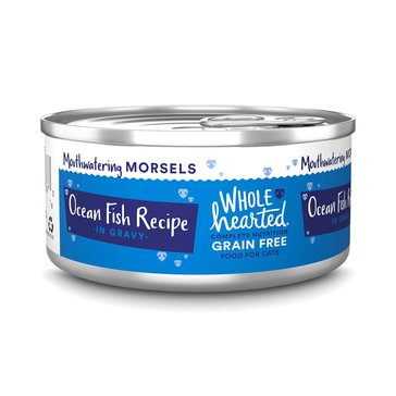Whole Hearted All Life Stages Grain-Free Oceanfish Recipe Morsels In Gravy Wet Cat Food