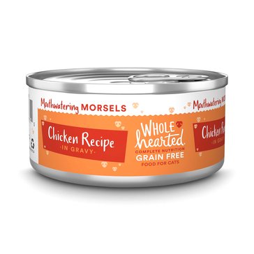 Whole Hearted All Life Stages Grain-Free Chicken Recipe Morsels In Gravy Wet Cat Food