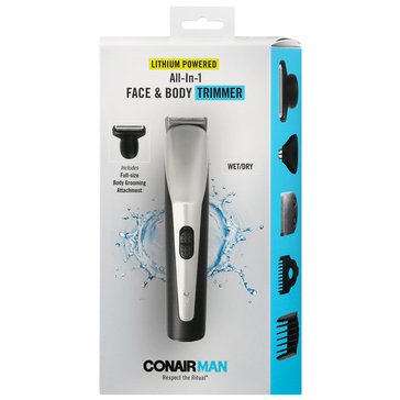 Conair Wet and Dry All In One Face and Body Trimmer