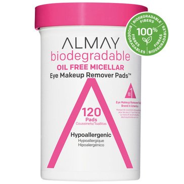 Almay Biodegradable Micellar Eye Makeup Remover Pads 120ct
