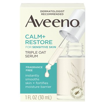 Aveeno Calm Restore For Sensitive Skin Triple Oat Serum 1 fl oz