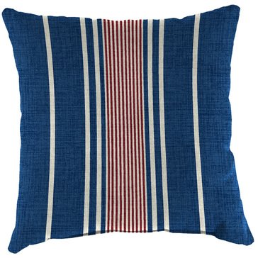Jordan Navy, Red Stripe Toss Pillow