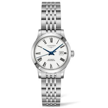 Longine's Women's Record Automatic Roman Dial Chronometer Watch