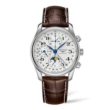 Longine's Men's Master Collection Half Moon Chronograph Watch