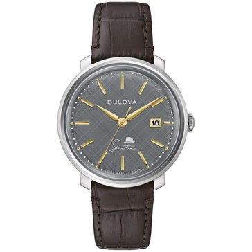Bulova Men's Frank Sinatra The Best Is Yet To Come Leather Strap Watch