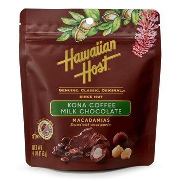 Hawaiian Host Kona Coffee Milk Chocolate, 4oz