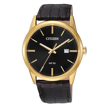 Citizen Quartz Citizen Quartz Men's Date Leather Strap Watch