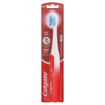Colgate 360 Optic White Adult Sonic Power Toothbrush