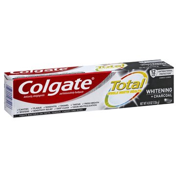 Colgate Total Charcoal Whitening Toothpaste, 4.8oz