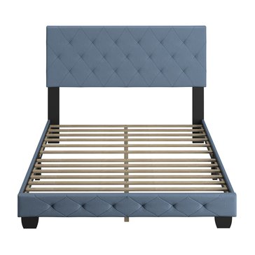 Boyd Sleep Clementine 13-Slat Linen Platform Bed