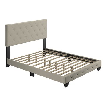 Boyd Sleep Clementine 13-Slat Linen Platform Bed