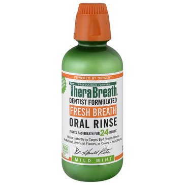 TheraBreath Mild Mint Oral Rinse, 16 fl oz