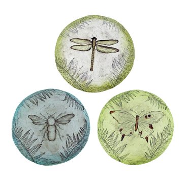 Alpine Imprinted Insect Stepping Stones