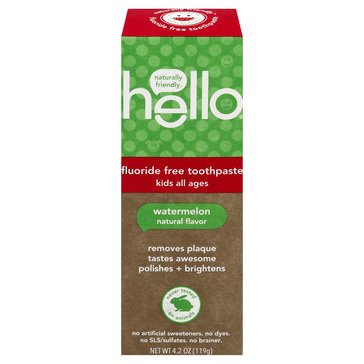 Hello Kids Watermelon Fluoride Free Toothpaste, 4.2oz