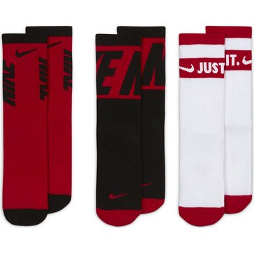 Nike Kids Everyday Cushioned Crew Socks - 3 pair
