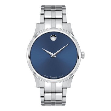 Movado Men's Military Exclusive Portfolio Blue Dial Bracelet Watch