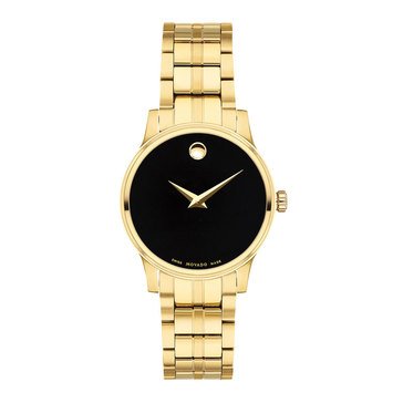 Movado Women's Military Exclusive Portfolio Black Dial Bracelet Watch