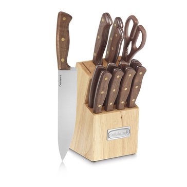 Cuisinart Triple Rivet Walnut 15-Piece Block Set