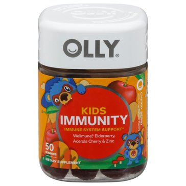 OLLY Kids' Immunity immunity System Support Gummies, 50-count