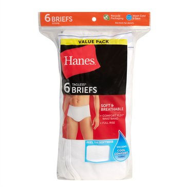 Hanes Men's Brief, 6-Pack