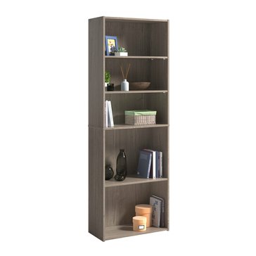 Sauder Beginnings Sycamore Finish 5-Shelf Bookcase
