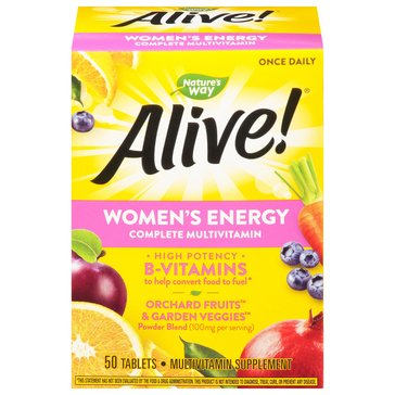 Alive! Women's Energy Complete Multi-Vitamins, 50-count