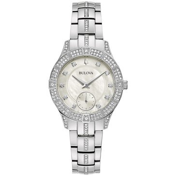Bulova Women's Crystal Phantom Stainless Steel Bracelet Watch