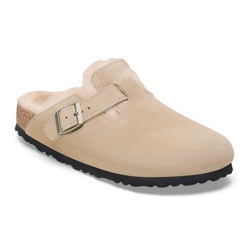 Birkenstock Women's Boston Closed Toe Clog Shearling Suede