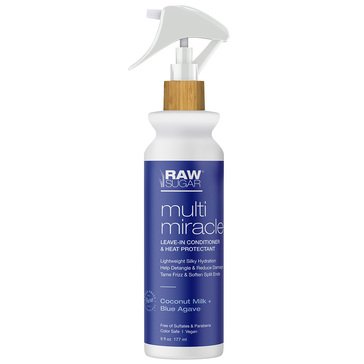 Raw Sugar Multi-Miracle Leave-In Conditioner and Heat Protectant 6oz