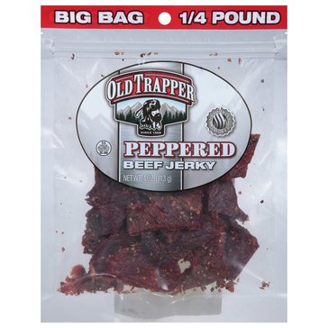 Old Trapper Peppered Beeff Jerky, 4oz