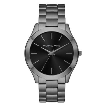 Michael Kors Women's Slim Runway Three-Hand Stainless Steel Watch and Wallet Gift Set