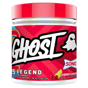 Ghost Legend Pre-Workout Blue Raspberry Dietary Supplement, 25-servings