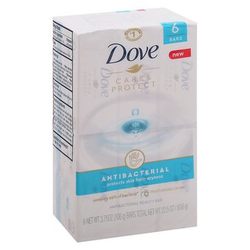 Dove Care Protect Bar Soap 6-Count