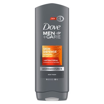 Dove Men+Care Skin Defense Anti Bacterial Body Wash 18oz