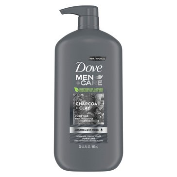 Dove Men+Care Charcoal Clay Body Wash 30oz