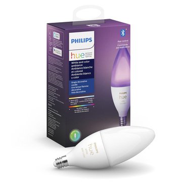 Philips Hue White and Color Candelabra Bulb