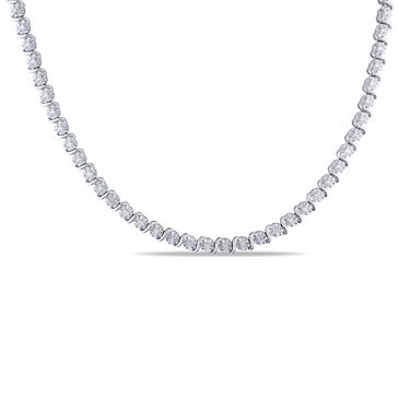 Sofia B. Sterling Silver 1/2 cttw Diamond Necklace