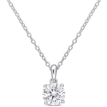 Sofia B. Sterling Silver 1 ct Moissanite Solitaire Pendant