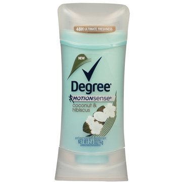 Degree Women Invisible Anti Persperant Deodorant Coconut Hibiscus 2.6 oz