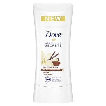 Dove Nourishing Secrets Indulging Ritual Vanilla Cocoa Butter Antiperspirant  2.6 oz