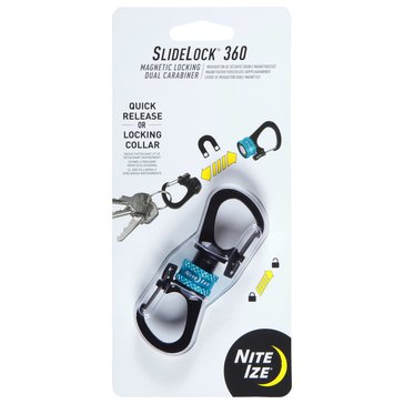 Nite Ize SlideLock 360 Magnetic Locking Dual Carabiner